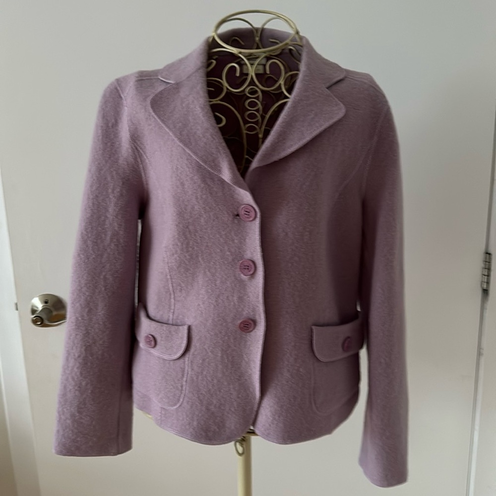 💯 wool LUCIA blazer size M smaller fit VINTAGE